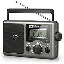 Greadio Portable AM/FM Shortwave Radio with LCD Display